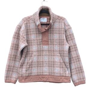 REl Cooperative Norseland plaid fleece quarter
Snap Warm pullover Jacket